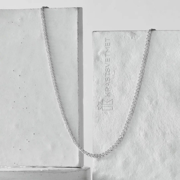 Цепь из серебра 925, плетение «Нонна»